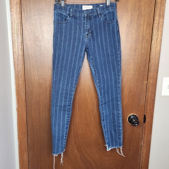Pacsun Striped Perfect Fit Woman’s Ankle Skinny Jeggings Size 26 - Picture 2 of 7
